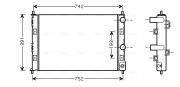 CRA2076 AVA QUALITY COOLING nezařazený díl CRA2076 AVA QUALITY COOLING