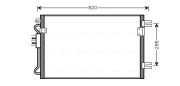 CRA5098 Kondenzátor, klimatizace AVA QUALITY COOLING