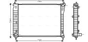 CT2034 AVA QUALITY COOLING chladič motora CT2034 AVA QUALITY COOLING