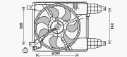 CT7504 AVA QUALITY COOLING ventilátor chladenia motora CT7504 AVA QUALITY COOLING