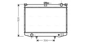 DN2041 AVA QUALITY COOLING chladič motora DN2041 AVA QUALITY COOLING