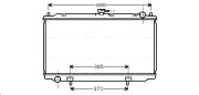 DN2220 Chladič, chlazení motoru AVA QUALITY COOLING