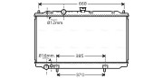 DN2237 Chladič, chlazení motoru AVA QUALITY COOLING