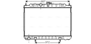 DN2238 Chladič, chlazení motoru AVA QUALITY COOLING