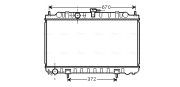 DN2245 Chladič, chlazení motoru AVA QUALITY COOLING