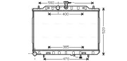 DN2293 Chladič, chlazení motoru AVA QUALITY COOLING