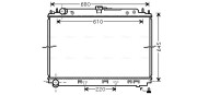 DN2296 AVA QUALITY COOLING chladič motora DN2296 AVA QUALITY COOLING