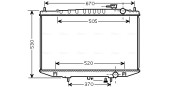 DN2308 AVA QUALITY COOLING chladič motora DN2308 AVA QUALITY COOLING