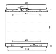 DN2347 Chladič, chlazení motoru AVA QUALITY COOLING