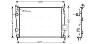 DN2413 AVA QUALITY COOLING chladič motora DN2413 AVA QUALITY COOLING