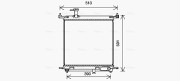 DN2435 AVA QUALITY COOLING chladič motora DN2435 AVA QUALITY COOLING