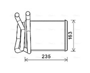 DN6426 AVA QUALITY COOLING výmenník tepla vnútorného kúrenia DN6426 AVA QUALITY COOLING