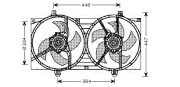 DN7528 AVA QUALITY COOLING ventilátor chladenia motora DN7528 AVA QUALITY COOLING