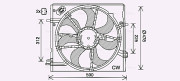 DN7535 AVA QUALITY COOLING ventilátor chladenia motora DN7535 AVA QUALITY COOLING