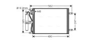 DNA5351D Kondenzátor, klimatizace AVA QUALITY COOLING