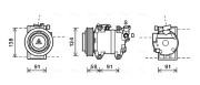 DNK344 Kompresor, klimatizace AVA QUALITY COOLING