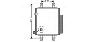 DU5072D Kondenzátor, klimatizace AVA QUALITY COOLING