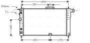 DWA2002 AVA QUALITY COOLING chladič motora DWA2002 AVA QUALITY COOLING