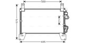 DW5077 Kondenzátor, klimatizace AVA QUALITY COOLING