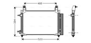 DW5081D AVA QUALITY COOLING kondenzátor klimatizácie DW5081D AVA QUALITY COOLING