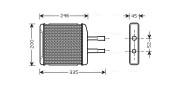 DW6059 AVA QUALITY COOLING výmenník tepla vnútorného kúrenia DW6059 AVA QUALITY COOLING