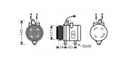 DWAK096 AVA QUALITY COOLING kompresor klimatizácie DWAK096 AVA QUALITY COOLING