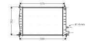 FD2220 AVA QUALITY COOLING chladič motora FD2220 AVA QUALITY COOLING