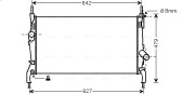 FDA2405 Chladič, chlazení motoru AVA QUALITY COOLING