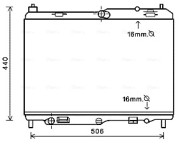 FD2441 AVA QUALITY COOLING chladič motora FD2441 AVA QUALITY COOLING