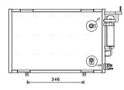 FD5583D AVA QUALITY COOLING kondenzátor klimatizácie FD5583D AVA QUALITY COOLING