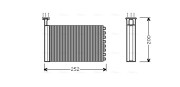 FD6164 AVA QUALITY COOLING výmenník tepla vnútorného kúrenia FD6164 AVA QUALITY COOLING