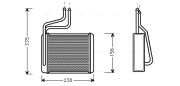 FD6286 AVA QUALITY COOLING výmenník tepla vnútorného kúrenia FD6286 AVA QUALITY COOLING