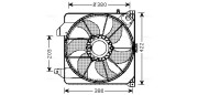 FD7538 AVA QUALITY COOLING ventilátor chladenia motora FD7538 AVA QUALITY COOLING