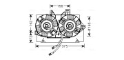 FD7539 Větrák, chlazení motoru AVA QUALITY COOLING