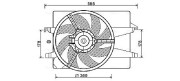 FD7551 AVA QUALITY COOLING ventilátor chladenia motora FD7551 AVA QUALITY COOLING