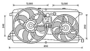 FD7579 AVA QUALITY COOLING ventilátor chladenia motora FD7579 AVA QUALITY COOLING