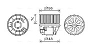 FD8631 AVA QUALITY COOLING elektromotor vnútorného ventilátora FD8631 AVA QUALITY COOLING