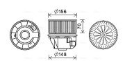 FD8634 Elektromotor, vnitřní ventilátor AVA QUALITY COOLING