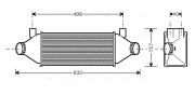 FDA4314 AVA QUALITY COOLING chladič plniaceho vzduchu FDA4314 AVA QUALITY COOLING