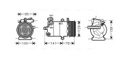 FDAK417 AVA QUALITY COOLING kompresor klimatizácie FDAK417 AVA QUALITY COOLING