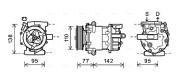 FDAK470 Kompresor, klimatizace AVA QUALITY COOLING