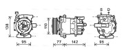 FDK470 Kompresor, klimatizace AVA QUALITY COOLING