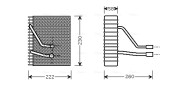 FDV330 Výparník, klimatizace AVA QUALITY COOLING