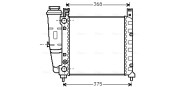 FT2057 Chladič, chlazení motoru AVA QUALITY COOLING