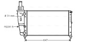 FT2141 AVA QUALITY COOLING nezařazený díl FT2141 AVA QUALITY COOLING