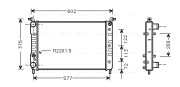 FT2224 AVA QUALITY COOLING chladič motora FT2224 AVA QUALITY COOLING