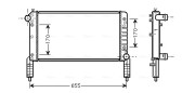 FT2264 Chladič, chlazení motoru AVA QUALITY COOLING