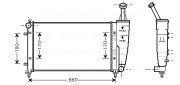 FT2300 AVA QUALITY COOLING chladič motora FT2300 AVA QUALITY COOLING