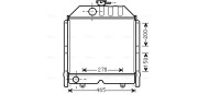 FT2424 AVA QUALITY COOLING chladič motora FT2424 AVA QUALITY COOLING