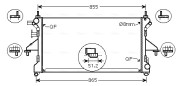 FT2453 Chladič, chlazení motoru AVA QUALITY COOLING